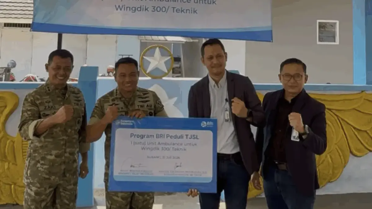 BRI Subang Serahkan Bantuan Ambulans TJSL kepada Wingdik 300/Teknik untuk Penunjang Kesehatan Masyarakat