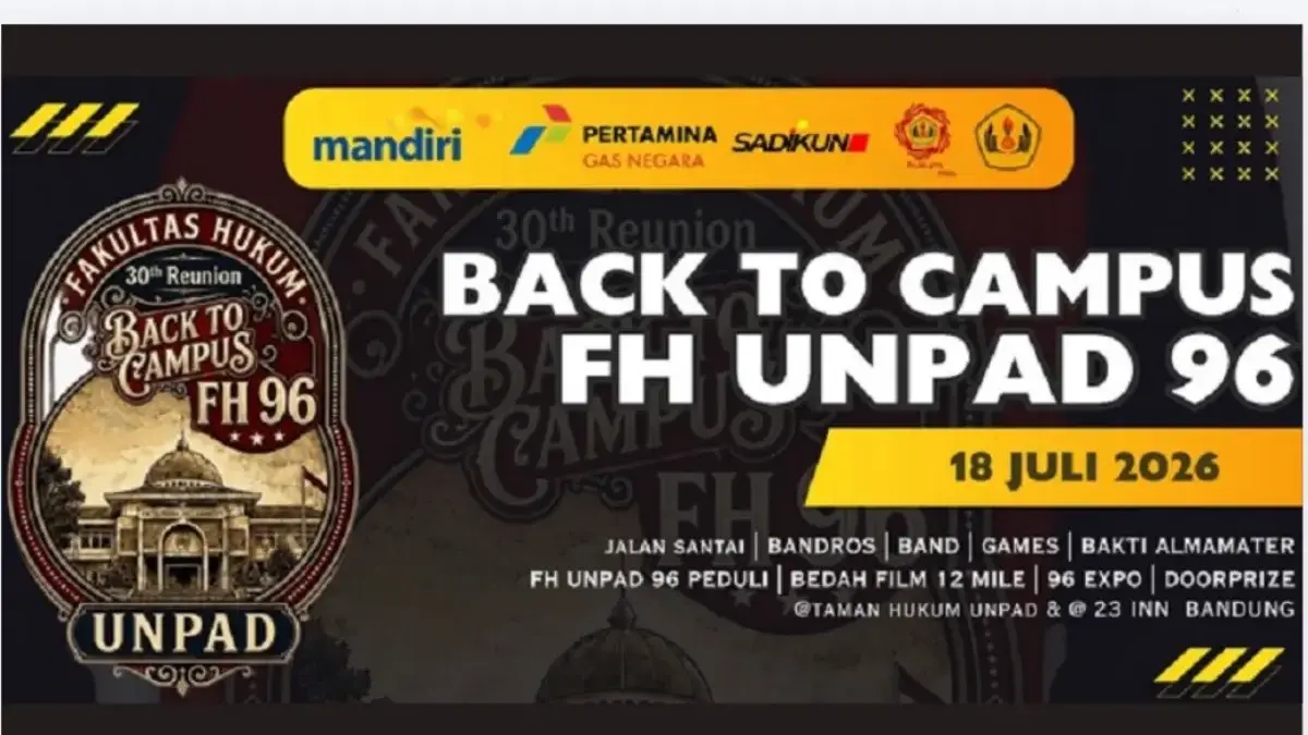 Poster Reuni Unpad 1994 yang akan diselenggarakan 18 Juli 2026