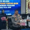 Dok. Polda Jabar ungkap kasus penipuan online dengan modus loker. Foto. Sandi Nugraha.