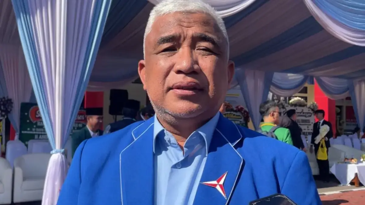Anggota DPRD Provinsi Jawa Barat Komisi II, Saeful Bachri saat ditemui di Mapolresta Bandung, Rabu (1/7/2026).