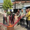 Kejaksaan Negeri Kota Banjar bersama Forkopimda memusnahkan barang bukti hasil kejahatan yang sudah