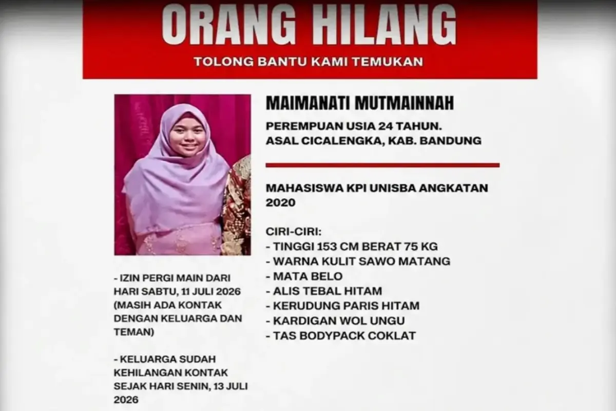 Sudah Sepekan Mahasiswi Unisba Hilang, Keluarga Belum Temukan Titik Terang – jabarekspres.com