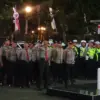 Polrestabes Bandung siagakan ratusan personel untuk patroli secara berkala. Foto. Istimewa.
