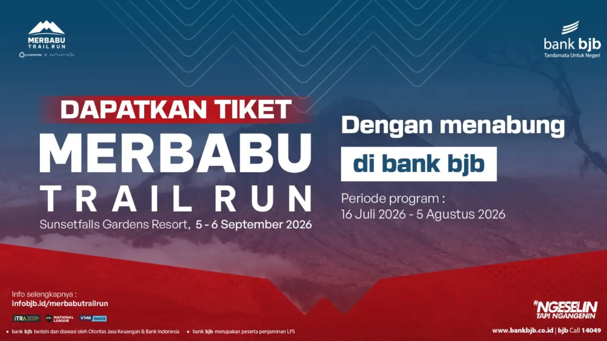 bank bjb Hadirkan Promo Merbabu Trail Run, Raih Tiket Lari Cukup dengan Menabung
