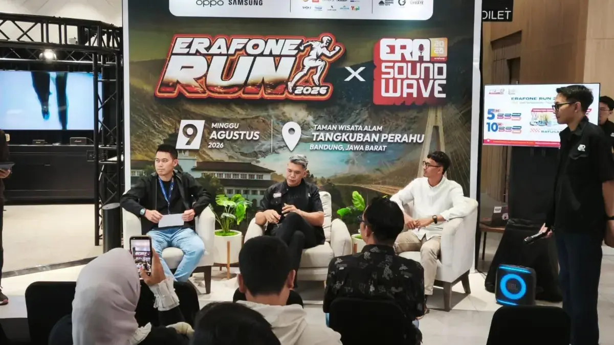 erafone Run 2026 Debut di Bandung, Gabungkan Trail Run, Konser The Changcuters, dan Wisata Tangkuban Perahu