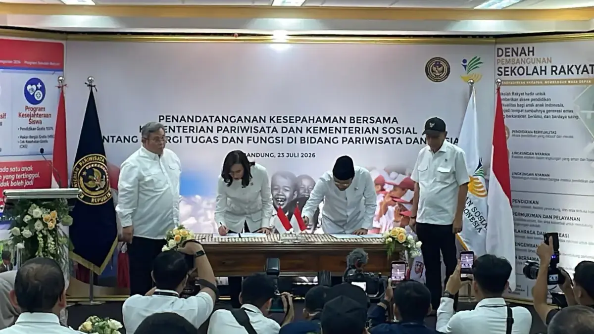 Kolaborasi Kemensos-Kemenpar Perluas Akses Pendidikan, Lulusan Sekolah Rakyat Berpeluang Kuliah Gratis di Polt Kolaborasi Kemensos-Kemenpar Perluas Akses Pendidikan, Lulusan Sekolah Rakyat Berpeluang Kuliah Gratis di Polt