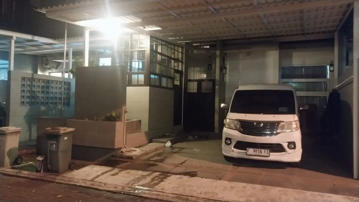 Rumah tersangka BAP di kawasan Pakuan Hill, Kecamatan Bogor Timur, Kota Bogor, yang dilakukan penggeledahan ol