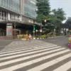 Kawasan penyeberangan di Jalan Pajajaran depan Lippo Plaza Keboen Raya, Bogor Tengah, Kota Bogor, yang menyesu