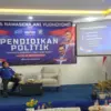 Ketua DPC Partai Demokrat Kota Cimahi, Agung Budi Santoso (ABS), memberikan materi dalam kegiat