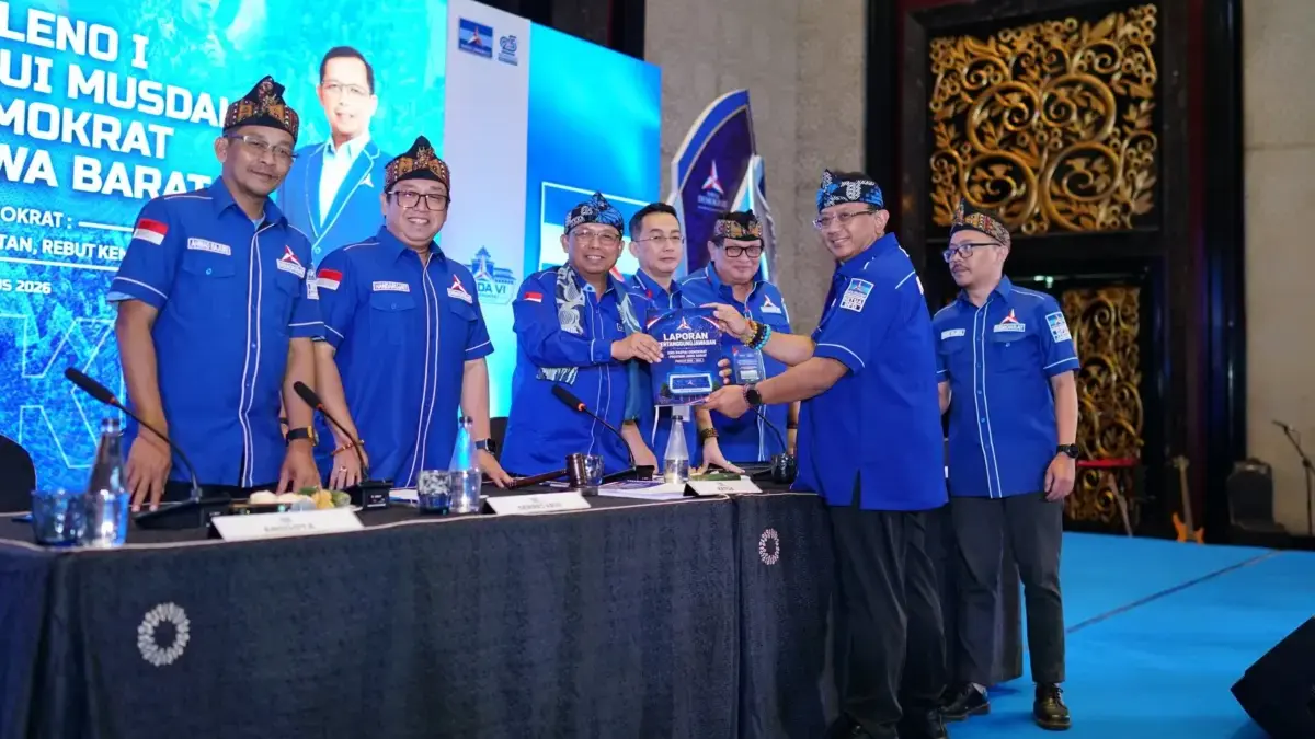 Musda Demokrat Jabar Dipercepat, Tetapkan Calon Tunggal Secara Aklamasi Anton Sukartono kembali terpilih menjadi Ketua Dewan Pimpinan Daerah (DPD) Demokrat Jawa Barat lima tahun ke