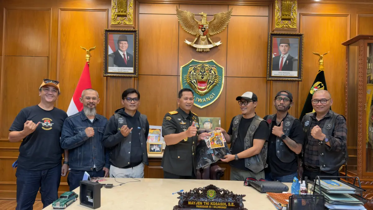 Pangdam Siliwangi Lepas Jambore Royal Enfield, Reborn Indonesia Diminta Jaga Kondusivitas Jabar Pangdam Kosasih