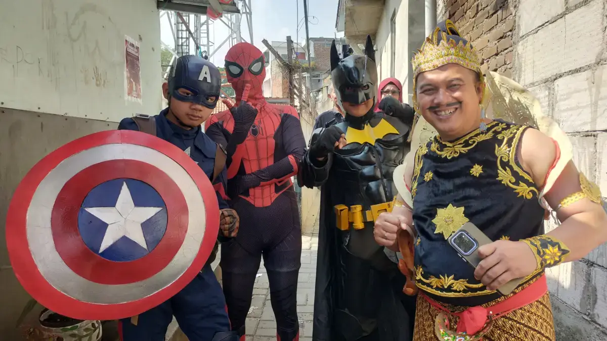 Unik! RT 06 RW 03 Pasirkaliki Hadirkan Superhero untuk Meriahkan HUT RI ke-81 Superhero