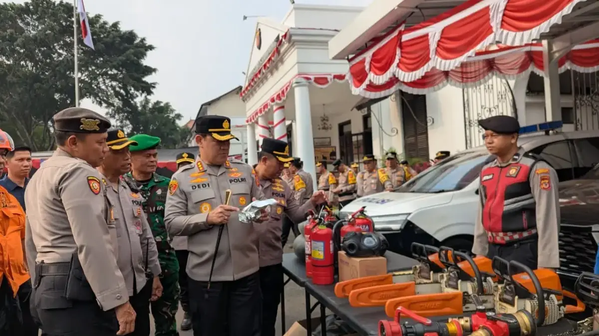 Hadapi Ancaman Karhutla, Polrestabes Bandung Siagakan Personel Gabungan