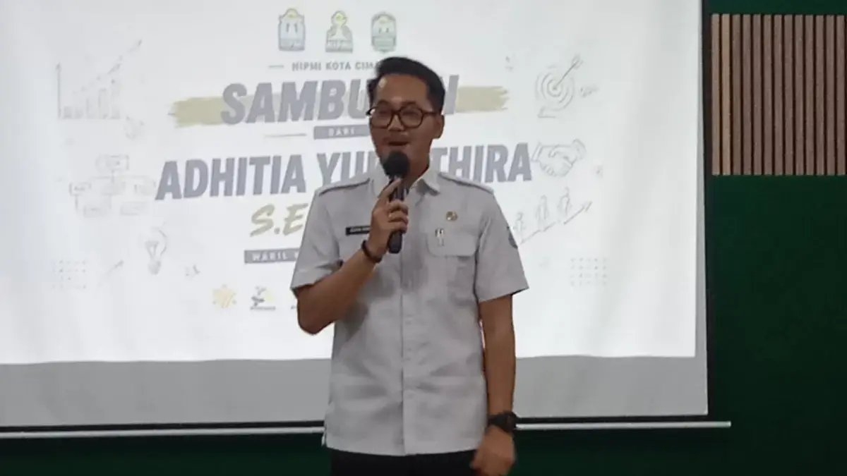 Wakil Wali Kota Cimahi, Adhitia Yudhistira dalam Acara HIPMI Berkarya Challenge 2026 di Cimahi (mong)