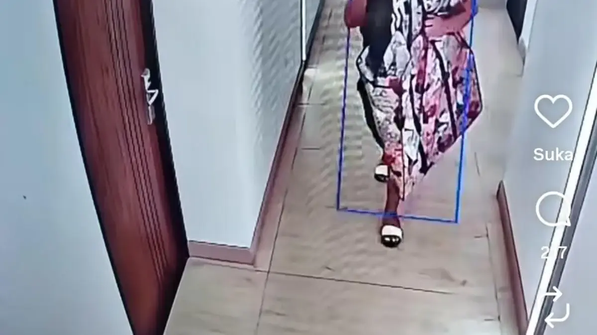 Dok. Tangkap layar unggahan sosial media terkait aksi nekat tamu hotel di kawasan Babakan Ciparay yang gasak t