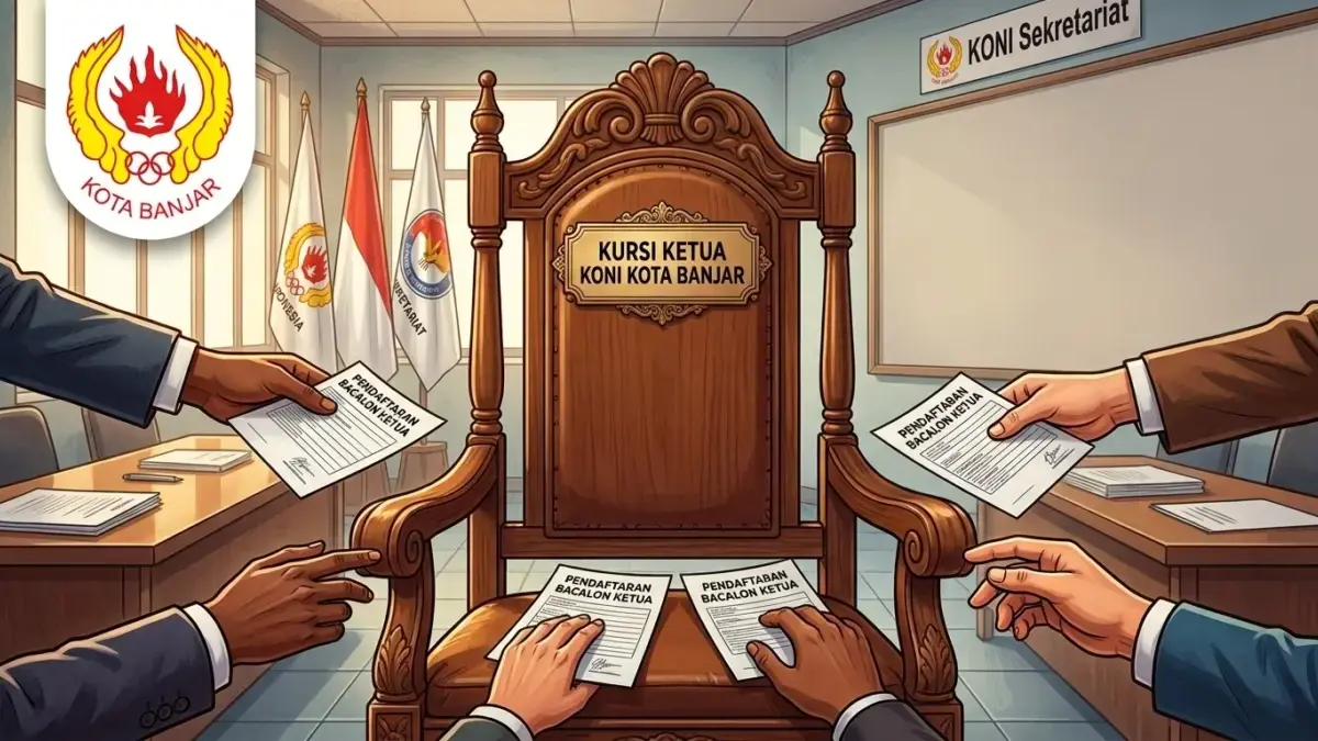 Pemilihan Ketua Koni Kota Banjar periode 2026-2030. (ilustrasi AI)