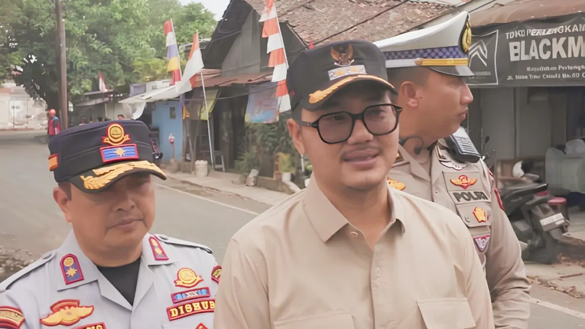 Wakil Wali Kota Cimahi, Adhitia Yudhistira saat menjelaskan soal kemacetan yang melanda sejumlah ruas Kota Cim