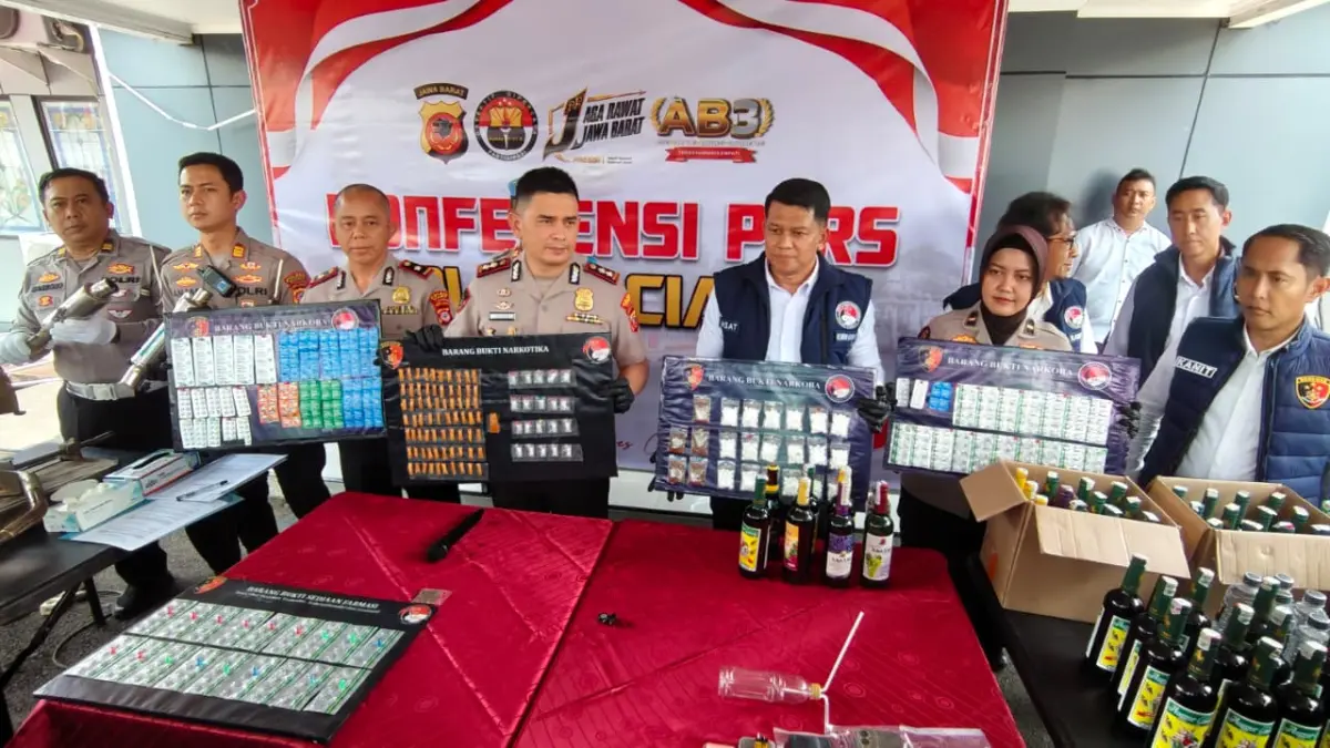 Polres Ciamis Sita 152 Knalpot Bising dan Ungkap 7 Kasus Narkoba Sepanjang Agustus 2026