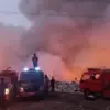 Petugas saat lakukan pemadaman api
