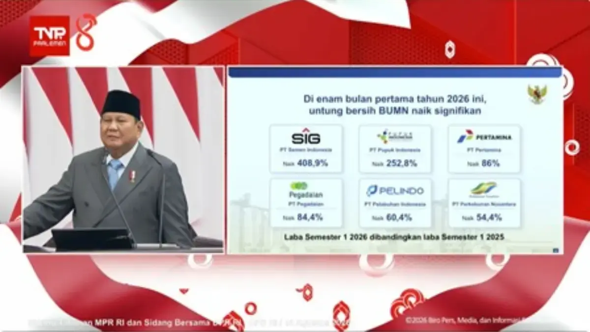 Laba Pegadaian Meroket 84,4 Persen, Dipuji Presiden Prabowo di Sidang Tahunan MPR PT Pegadaian