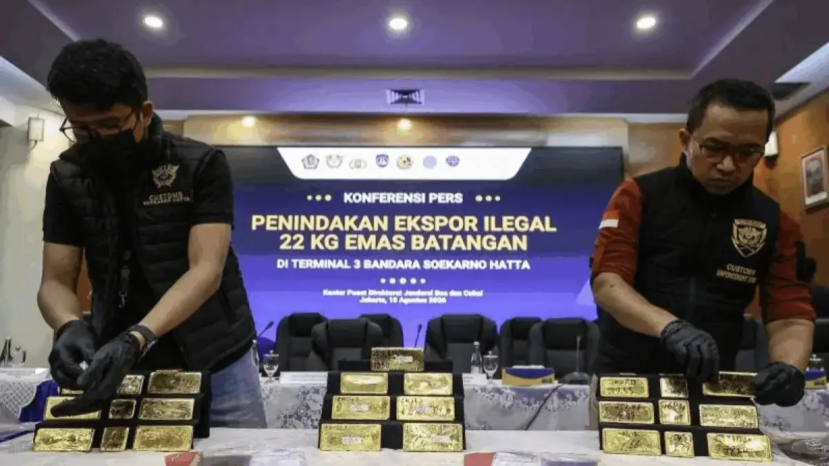 Bea Cukai Gagalkan 32 Kasus Ekspor Emas Ilegal Senilai Rp846 Miliar