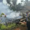 Kebakaran di Bojonggambir Tasikmalaya. Foto : Dok. Polsek Bojonggambir