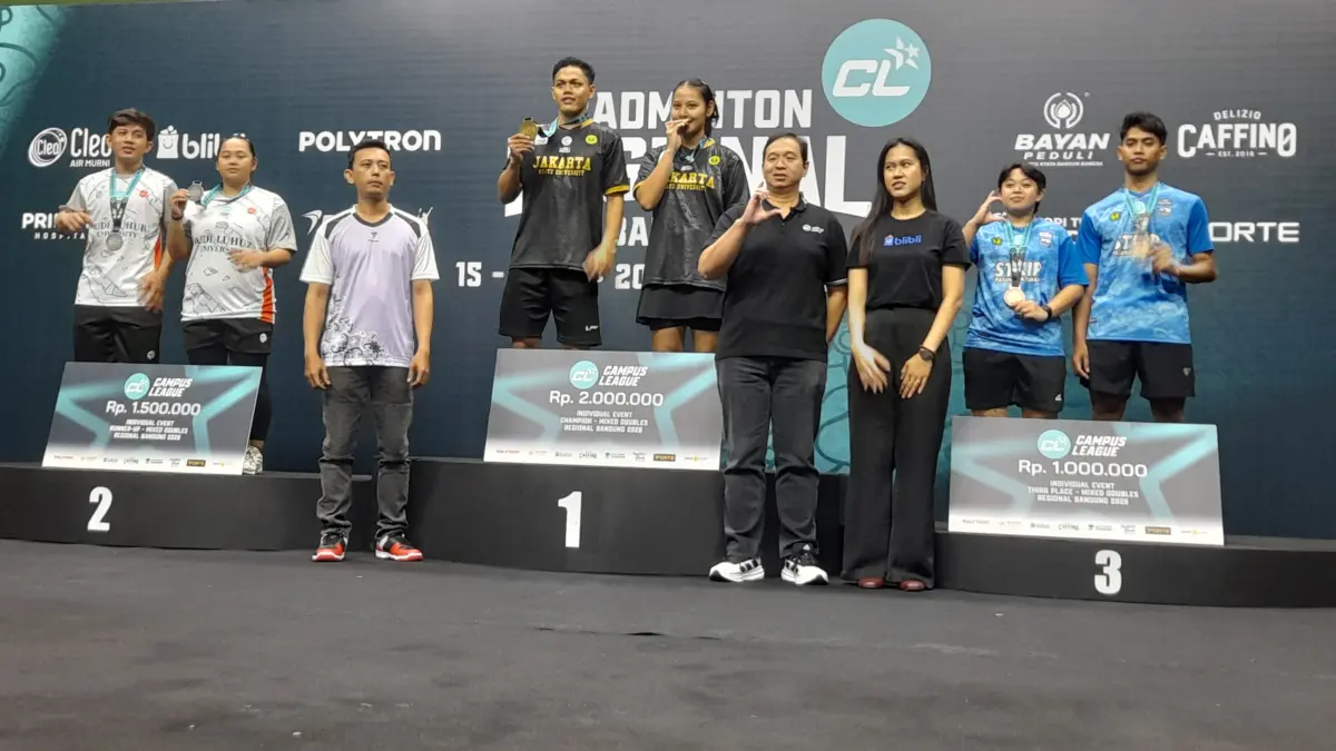 Campus League Badminton Regional Bandung diselenggarakan di GOR Bandung, Jawa Barat.