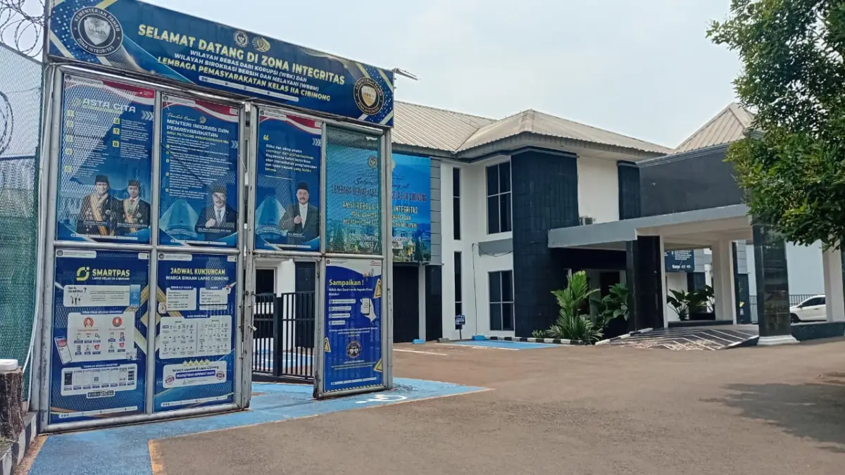 Lembaga Pemasyarakatan (Lapas) Kelas IIA Cibinong, Kabupaten Bogor, Jawa Barat.