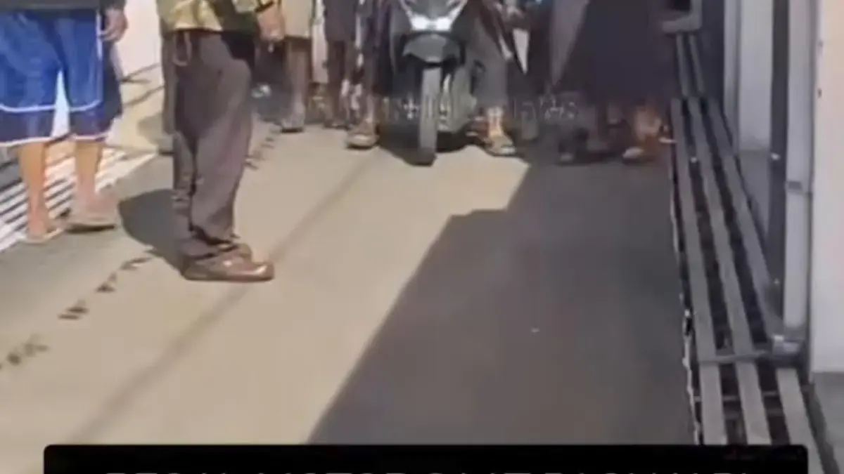 Ist. Tangkap layar unggahan sosial media terkait adanya aksi begal di wilayah Regol Kota Bandung. Dok. Istimew