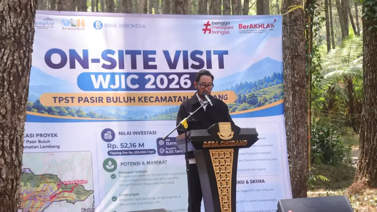 Bupati Bandung Barat, Jeje Ritchie Ismail saat menghadiri kegiatan On-Site Visit West Java Investment Challeng