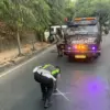 Polisi saat ah tempat kejadian perkara lakalantas di wilayah Purwaharja Kota Banjar, Selasa (1/9/2026). (Cecep