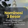 Nominasi 3 besar Smiling West Java. (Tangkapan layar IG Disparbudjabar)