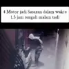 Ist. Aksi percobaan pencurian kendaraan bermotor di wilayah Ujungberung, Kota Bandung. Dok. Tangkap Layar Sosi