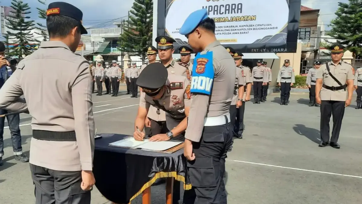 9 Pejabat Polres Tasikmalaya Bergeser, Kabag Ops dan Kasat Lantas Diganti