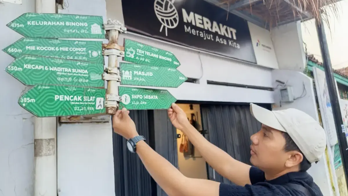 Kampung Rajut Binong Jati salah satu peserta SWJ-MFT. (son)