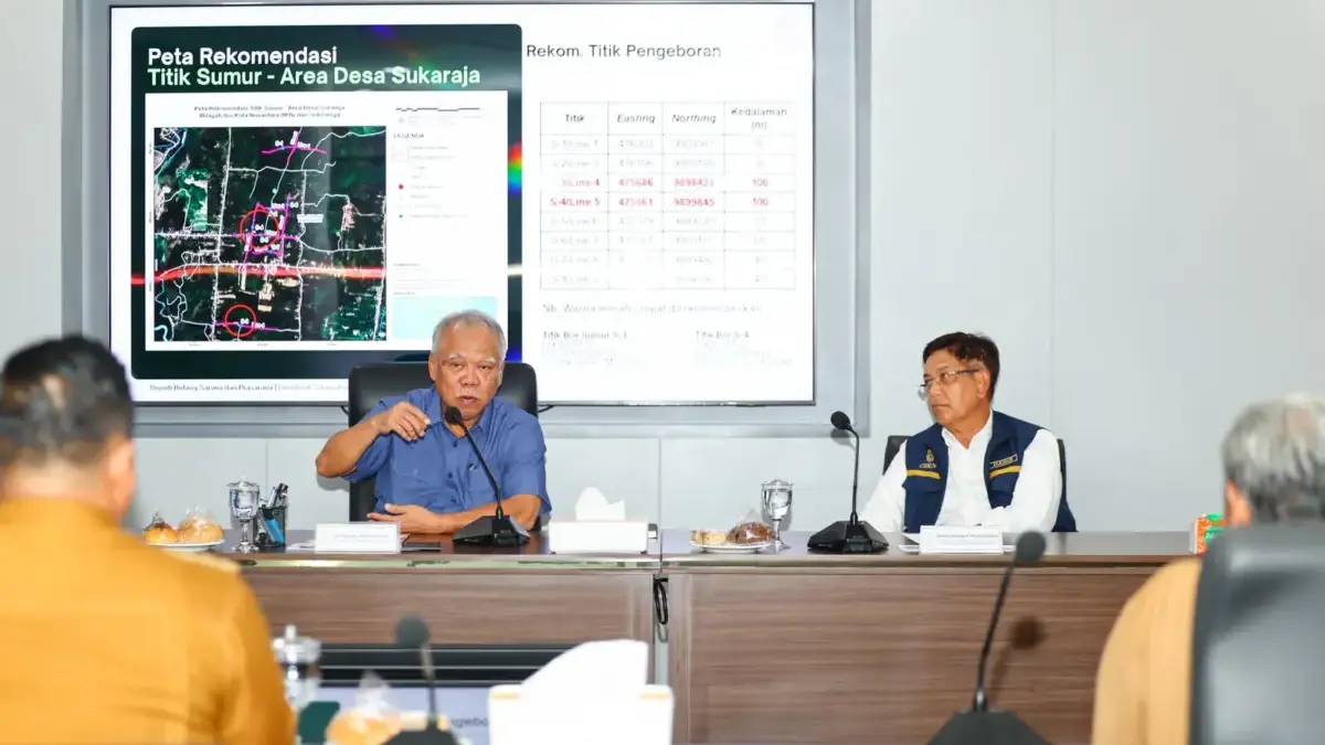 Otorita IKN Siapkan Sumur Bor untuk Masyarakat di Kawasan Deliniasi IKN Kepala Otorita IKN, Basuki Hadimuljono, bersama jajaran Otorita IKN, Camat Sepaku, kepala desa setempat, dan p