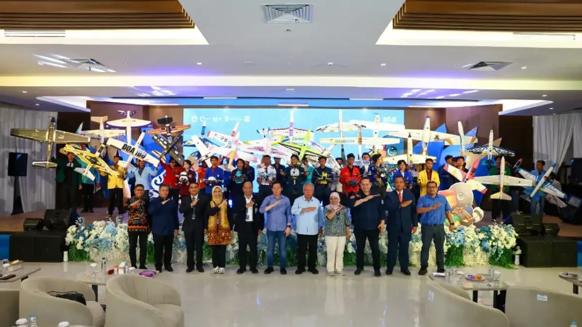 Final Kontes Robot Terbang Indonesia 2026 Digelar di IKN, Dibuka Ketua DPD RI Ketua Dewan Perwakilan Daerah (DPD) RI Sultan Bachtiar Najamudin di kawasan IKN, Senin (21/9/2026). Kegiatan i