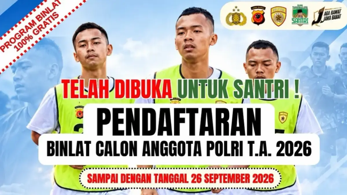 Foto : Dok. Humas Polres Caption : Pengumuman pemndaftaran binlat khusus santri