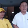 Ketua Komisi I DPRD Sumedang, Asep Kurnia (kanan) saat dijumpai sebagai Ketua Steering Committee (SC) Musda XI