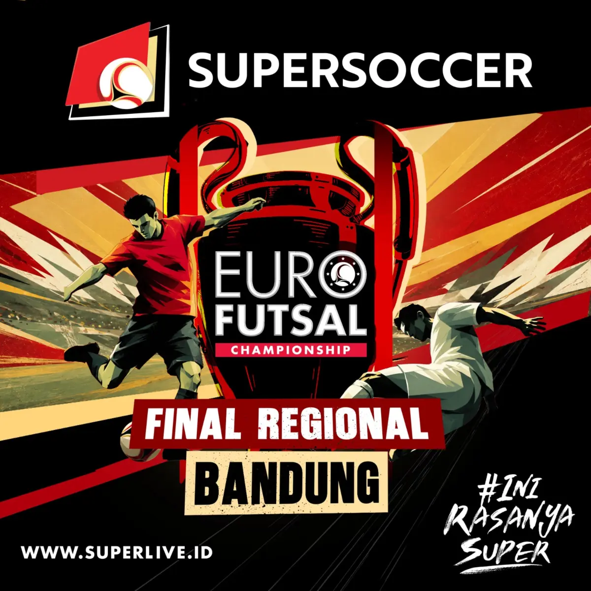 Duel Panas di SOR Adiwijaya, UPI dan JCI Bandung Jadi Raja Supersoccer Euro Futsal Championship 2026