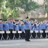 ASN Kota Cimahi saat Upacara di Lapang Pemkot (mong)