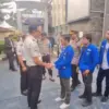 PMII Jawa Barat saat menggelar aksi damai di Kantor Wilayah Direktorat Jenderal Pemasyarakatan (Kanwil Ditjenp