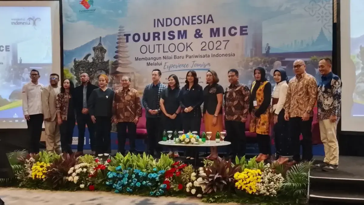 Di Forum ITMO 2027, Kebun Raya Dorong Pengembangan Experience Tourism Berkelanjutan Gelaran Indonesia Tourism & MICE Outlook 2027 (ITMO) yang digelar di Jakarta, Kamis (24/9/2026). Foto: Humas K