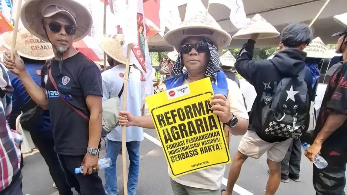 5.000 Buruh Jabar Geruduk DPR, Desak RUU Reforma Agraria Disahkan Buruh Jabar