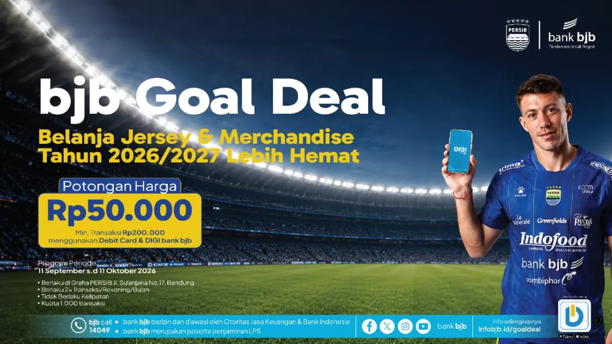 Bobotoh, Saatnya Lengkapi Koleksi PERSIB! Ada Diskon Rp50 Ribu dari bank bjb ilustrasi