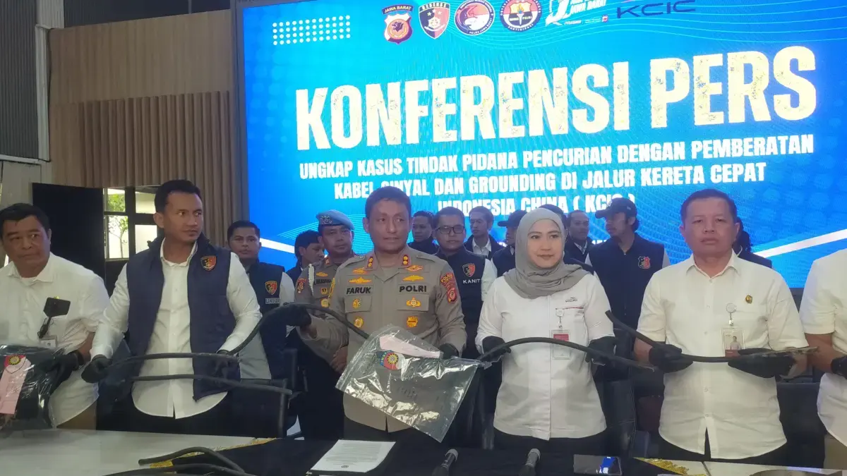 Pencurian Kabel KCIC Whoosh Terbongkar, Mantan Pekerja Jadi Otak di Balik Aksi