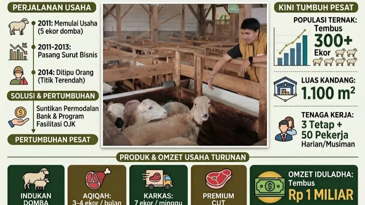 Jejak Lima Ekor Domba Garut, Saat Pembiayaan Menggerakkan Ekonomi Lokal Domba garut