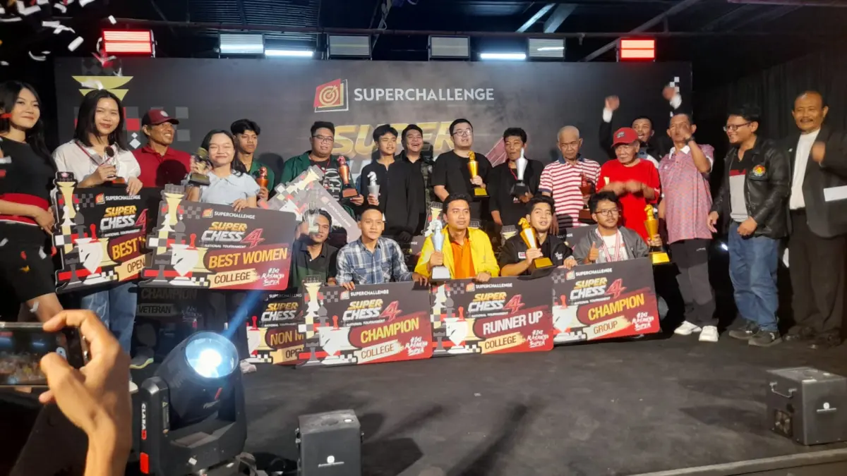 Kian Diminati Generasi Muda, Super Chess Series 4 Sukses Sedot 520 Pecatur Lintas Negara Super Chess