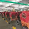 Sebanyak 100 Becak Listrik Bantuan Langsung dari Presiden Terparkir di Basement Techno Park Cimahi (Mong)