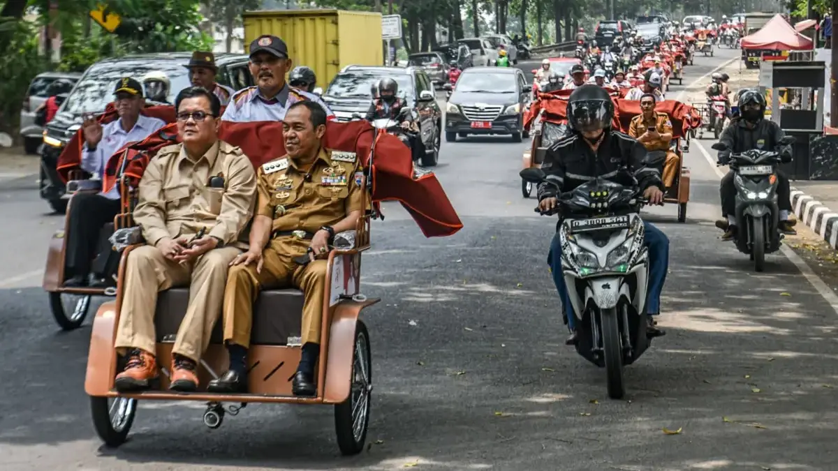 Cimahi Terima 100 Becak Listrik Bantuan Presiden, Begini Rencana Pengoperasiannya